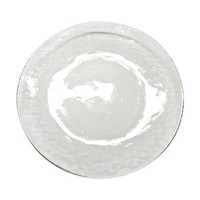 Hammered Glass Dinner Plate