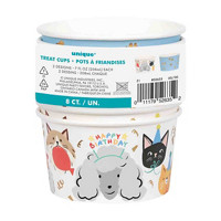 Pawty Animals Pet Themed Party Paper Treat Cups,