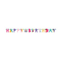 Disney Princess Happy Birthday Party Banner