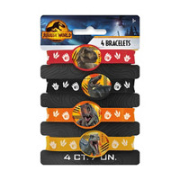 Jurassic World Party Favor Bracelets, 4 pk