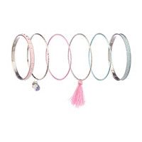 Stylish Unicorn Bangle Set, 6 ct