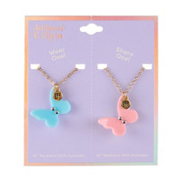 Addison & Olivia BFF Butterfly Necklace Set