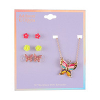 Addison & Olivia Butterfly Necklace and Earring Set