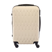 Rolling Luggage, 20 in, Cream