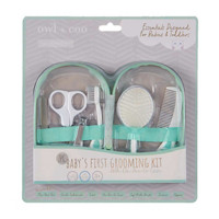 Owl + Coo 7 Piece Baby's First Grooming Kit with Case