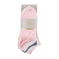 Sam & Olivia No Show Socks, 10 pairs, Pink