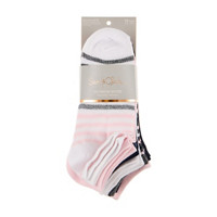 Sam & Olivia No Show Socks, 10 pairs, Striped