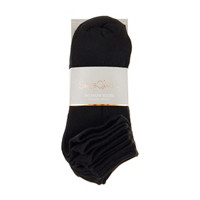 Sam & Olivia No Show Socks, 10 pairs, Black