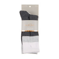 Sam & Olivia Crew Socks, 10 pairs, Gray