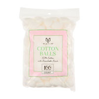 Mayim Cotton Balls, 100 Count, Bag