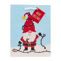 Christmas Santa and Hot Cocoa Medium Gift Bags, Assorted Designs