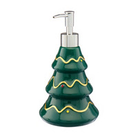 Festive Ceramic Christmas Tree Liquid Hand Soap Pump