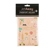 Jet Away Passport Holder, Cream