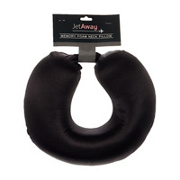 Jet Away Memory Foam Satin Neck Pillow