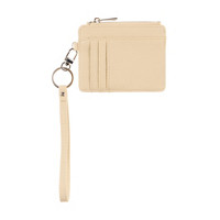 Wallet with Wrist Strap, Cream