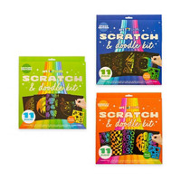 Art 101 Crafts Scratch and Doodle Kit 3-Pack