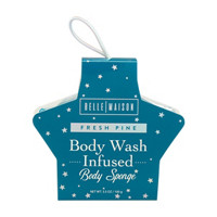 Belle Maison Christmas Body Wash Infused Body Sponge,