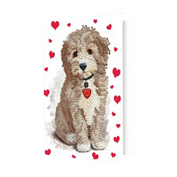 DIAMOND DOTZ® Lovey Boy Greeting Card Diamond Painting Kit