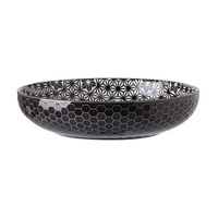 Honeycomb Embossed Round Dinner Bowl, 8.5 in, Assorted