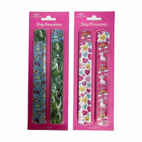 Happy Valentine's Day Slap Bracelets, 4 ct