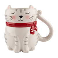 Decorative Cat Figural Coffee Mug