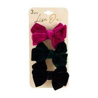 Harvest Velvet Mini Bows 3 count