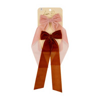 Harvest Velvet Rose Bow 2 count