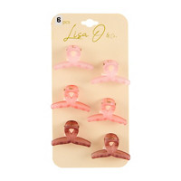 Lisa O's Harvest Mini Loop Hair Clips, 6 ct