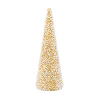 Pearl Beads and Glitter Tabletop Cone Tree, 13