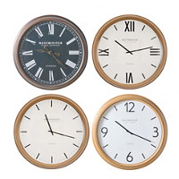 Westminster Clock Company Large Wall Clock, 30 in, Assorted Styles