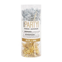 New Year's Tinsel Pom Drink Stirrers