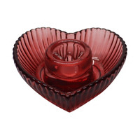 Glass Heart Candleholder