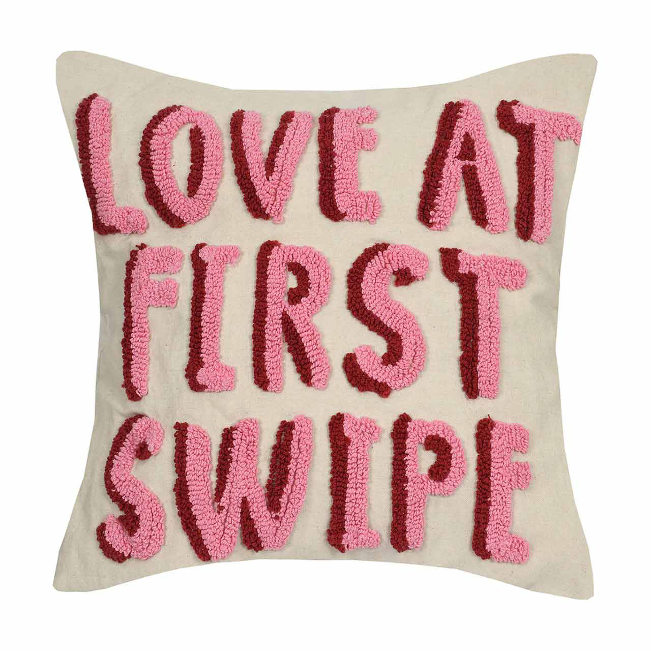 'Love at First Swipe' Valentine's Day Pillow