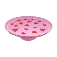 Valentine's Day Pink Heart Cake Stand, 10 in