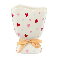 Valentine's Day Ceramic Bouquet Vase, 8 in