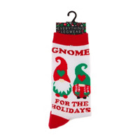 Christmas 'Gnome for the Holidays' Crew Socks