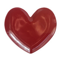 Red Heart Plate, 9 in