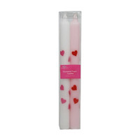 Happy Valentine's Day Decorative Pillar Candles, 2 ct