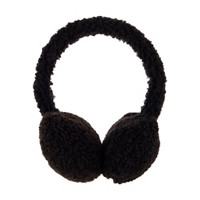 Comfy Sherpa Ear Muffs, Black