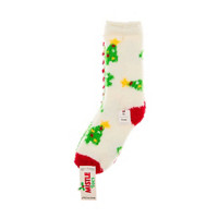 Mistletoes Christmas Themed Crew Socks, 3 pairs