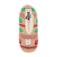 Mistletoes Sherpa Gripper Slippers, 1 pair