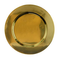 Gold Metal Round Cocktail Tray