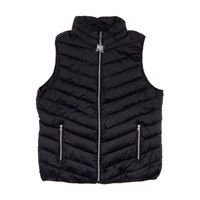 Women's Black Puffer Vest with Front Zipper, Assorted Sizes