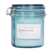 Real Simple Scented Candle, Organic Cotton, 7 oz