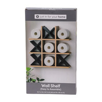 Tic Tac Toe-Shaped Toilet Paper Storage Wall Shelf