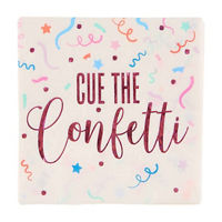 Sassy & Sweet "Cue the Confetti" Beverage Napkins,