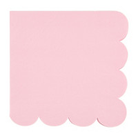 Ballet Pink Scalloped Lunch Napkins, 16 ct