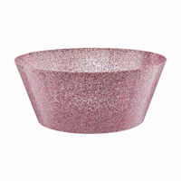 Pink, Blue and Iridescent Glitter Plastic Serving Bowl