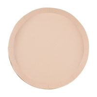 Boho Earthy Brown Round Shallow Dessert Plates, 8.25