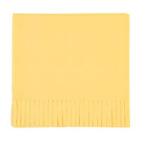 Boho Warm Yellow Fringe Luncheon Napkins, 16 ct